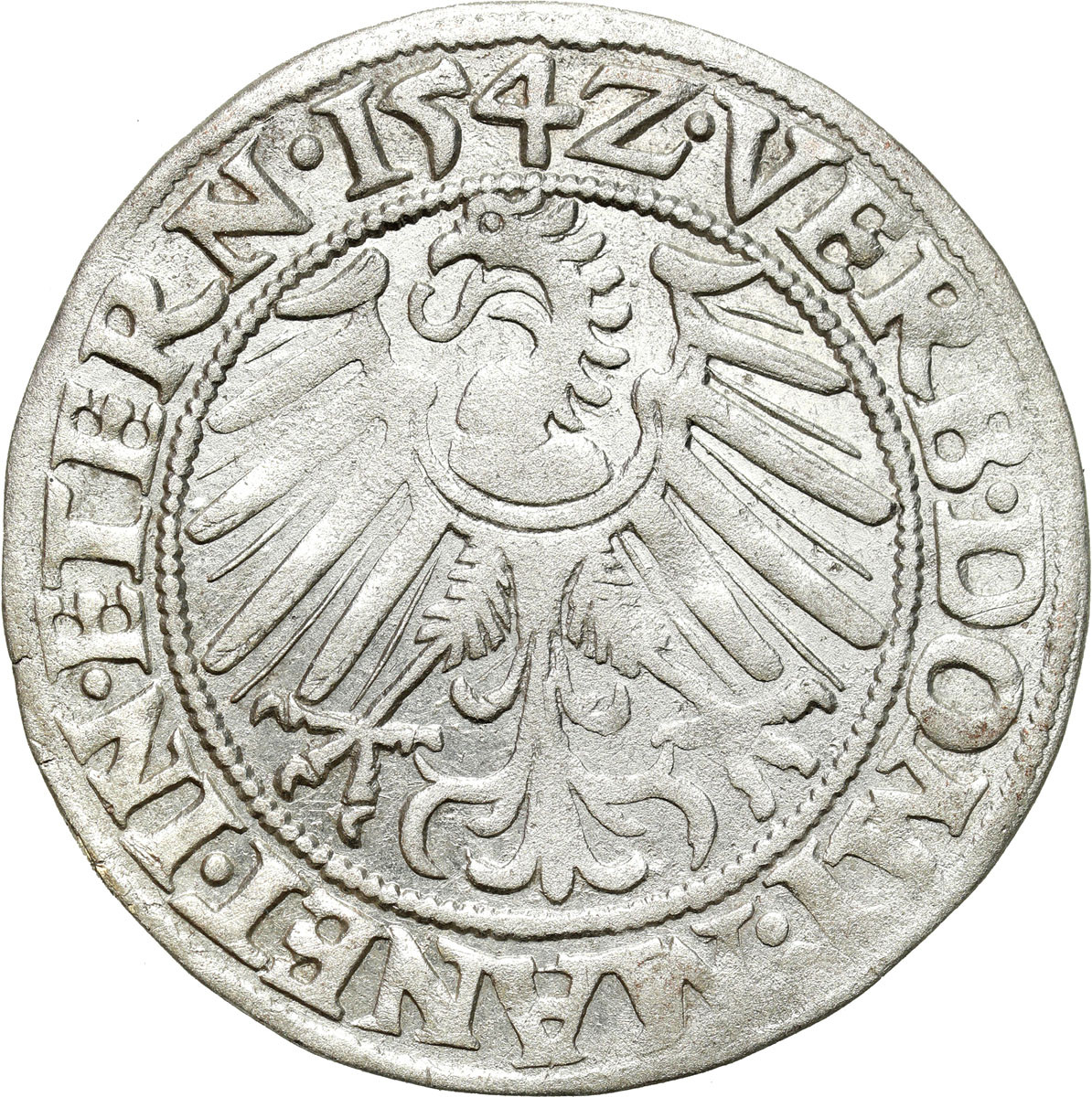 Śląsk, Księstwo Legnicko-Brzesko-Wołowskie. Fryderyk II (1505–1547). Grosz 1542, Brzeg